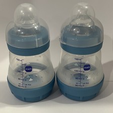 Easy Start Anti-Colic Baby Bottle, Slow Flow, Breastfeeding-Like Silicone Nip...