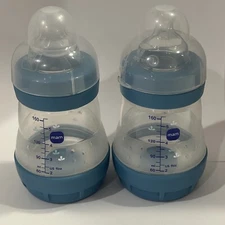 Easy Start Anti-Colic Baby Bottle, Slow Flow, Breastfeeding-Like Silicone Nip...