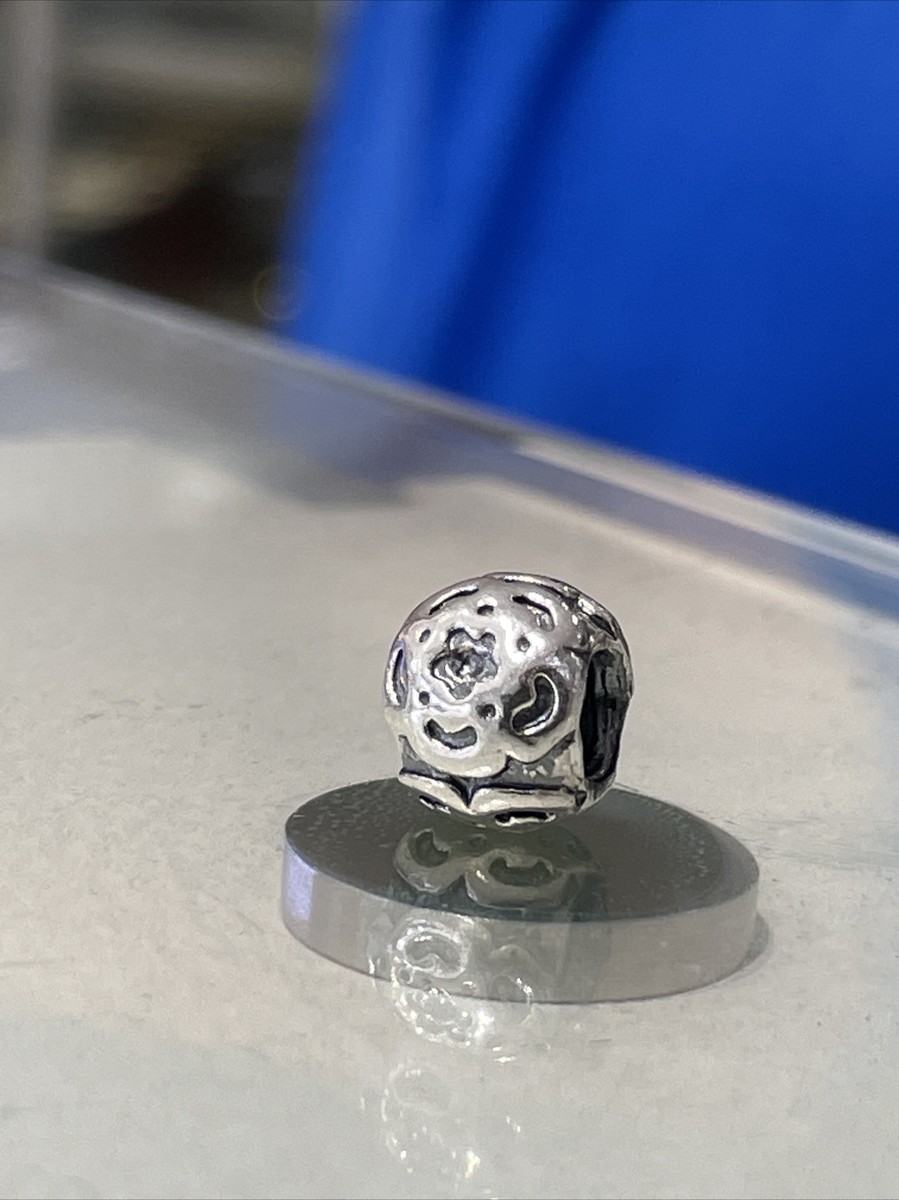 Retired Vintage Pandora 790186 Silver Flower Charm Sterling
