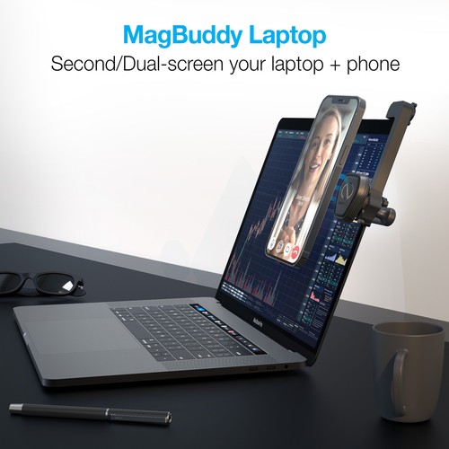 Naztech MagBuddy Elite Laptop Mount w 100% Safe and Powerful Neodymium Magnets - Picture 3 of 11