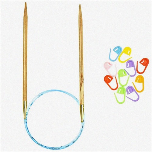 OliveTouch 60" (150cm) US 07 (4,5mm) Rundstricknadel Set - leicht, - Bild 1 von 7