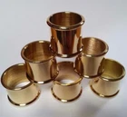 BEADED BRASS COLLARS Choice of 10 SIZES 19mm-30mm i/d. for Walking Stick Making