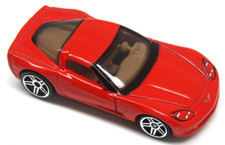 Hot Wheels 2004 First Editions 058 Corvette C6 Car Red with Tan Interior Mattel