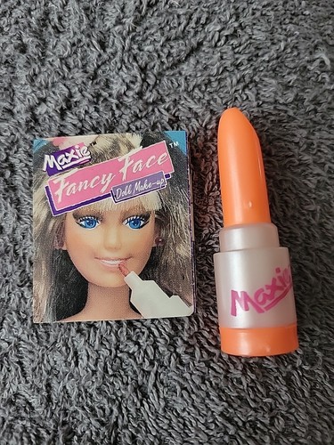 VINTAGE MAXIE BARBIE DOLL FANCY FACE LIPSTICK MAKE-UP W/BOOKLET BARBIE 1988  - Picture 2 of 7