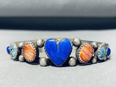 Dropdead Gorgeous Vintage Native American Navajo Blue Gem Turquoise Sterling Silver Necklace Dropdead Gorgeous Vintage Native American Navajo Blue Gem Turquoise Sterling Silver Necklace