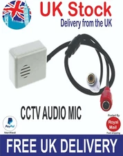 CCTV Self Adhesive Voice Audio MIC Microphone with RCA Output for CCTV DVR