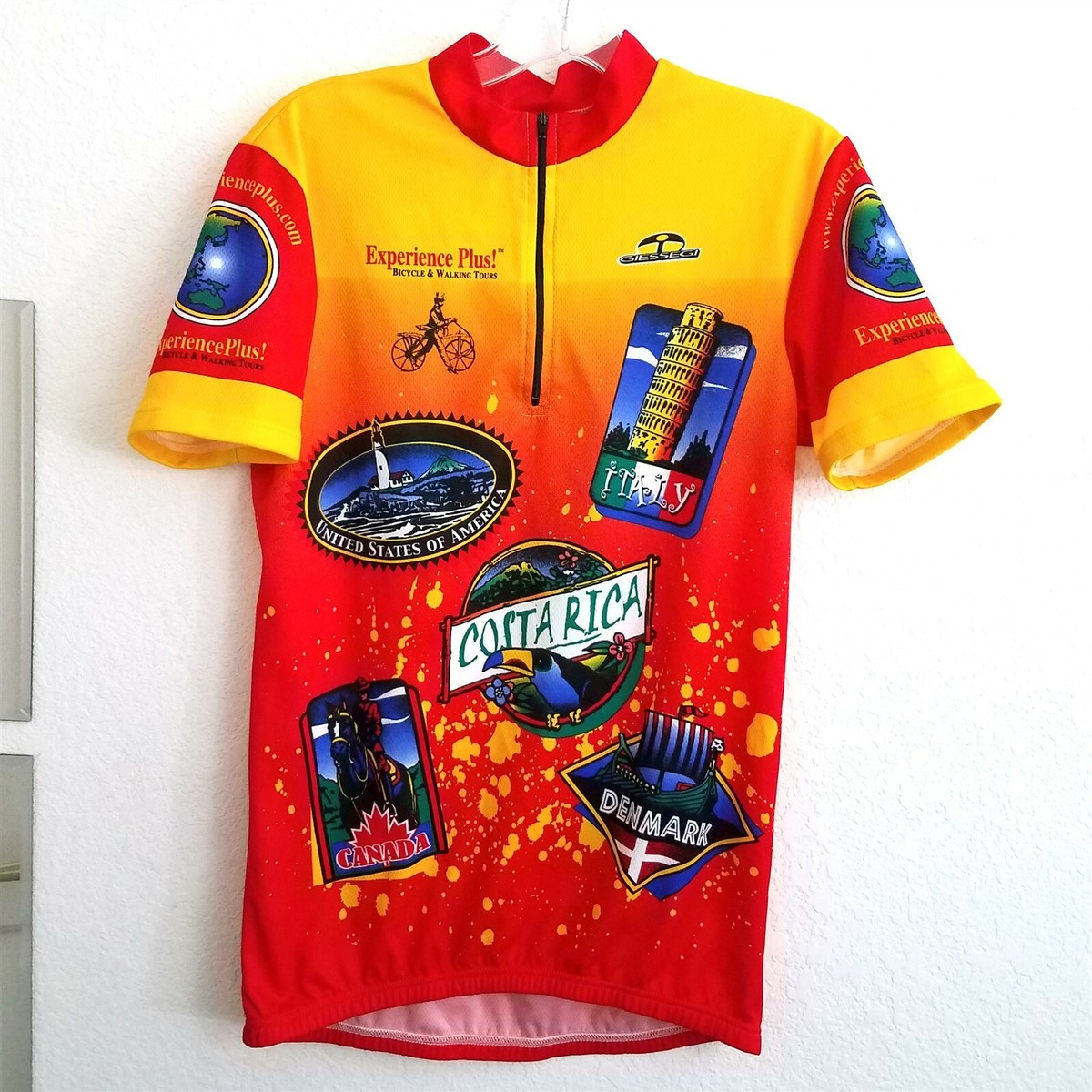 GSG Giessegi Country Travel Cycling Jersey Bicycle Walking Tours Medium  Italy