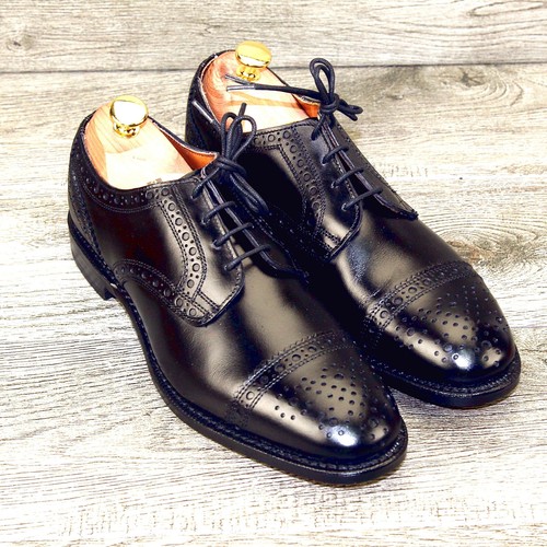 * NUEVO EN CAJA * $425 Allen Edmonds ROGUE Blucher 7.5 D Negro * Nuevos árboles de cedro - Imagen 9 de 13