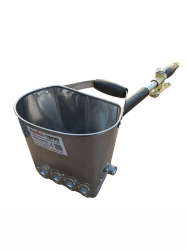 Intonacatrice a tazza Media Spray da parete a 4 Fori - vasca in Acciaio INOX