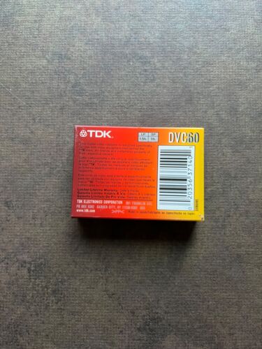 TDK DVC mini videocassetta digitale grado superiore 60 min vuota * nuova * sigillata - Foto 2 di 2
