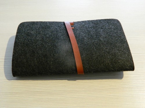 NEUF Etui pour 12 stylo en feutrine fermeture cuir trousse feutre feutrine - Photo 4/8