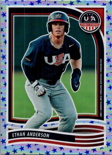 2024 Panini Stars & Stripes USA Baseball #103 Ethan Anderson Stars