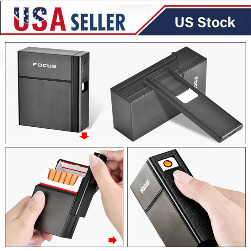 Flameless Tobacco Box Holder Waterproof Rechargeable