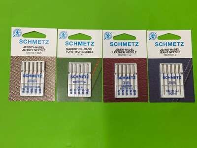 20 Nähmaschinen Nadeln SCHMETZ Nadel 130 Start Set,Leder,Jersey,Jeans,Topstetch