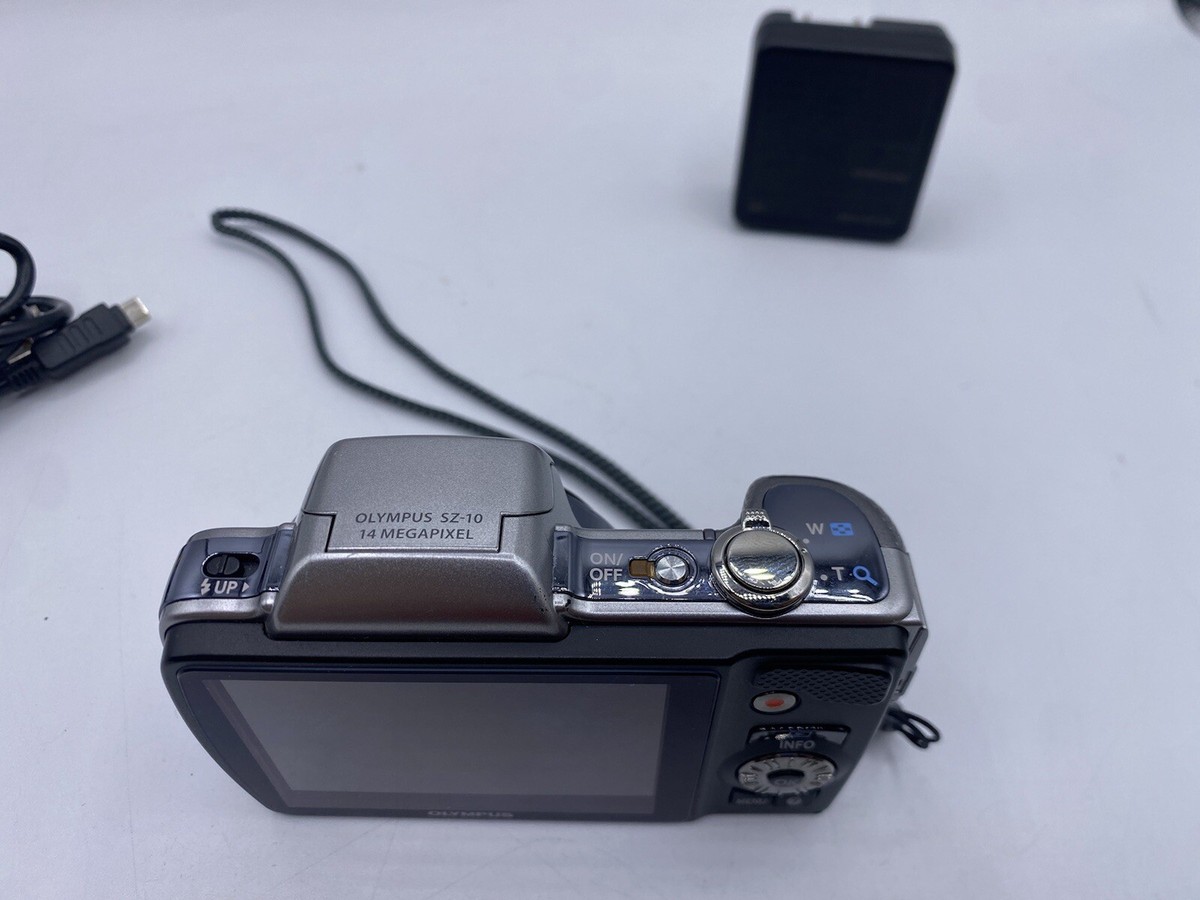 Olympus SZ-10 Digital Camera 18X Wide Zoom 14MP HD Battery