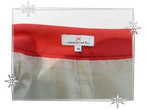 C - Jupe Fantaisie Courte Tricolore Jacqueline Riu Taille 46 - Imagen 4 de 4