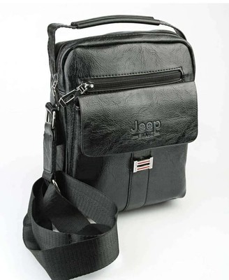 BORSELLO UOMO TRACOLLA JEEP (NERO,MARRONE CHIARO)