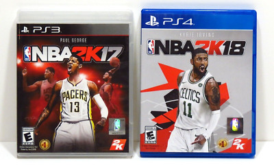 NBA 2K17 & 18 PlayStation 3 PS3 / Playstation 4 PS4 Video Game Two Disc Lot