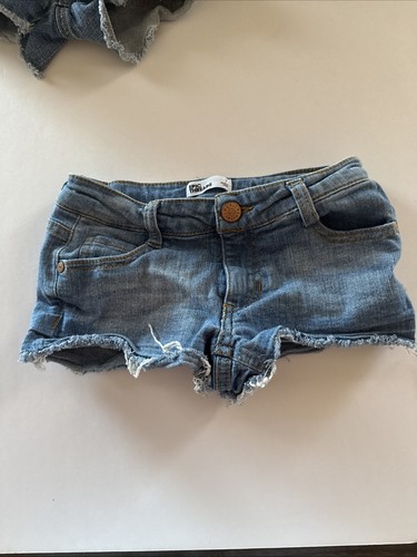 Epic Threads and RSQ Girls Shorts Denim Cut Off Size 7 Blue Jean Lot of 2 Grunge - Picture 2 of 7