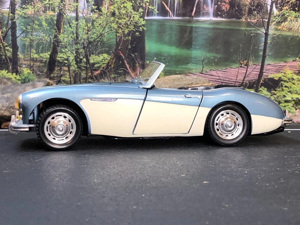 Imperfect ERTL 1:18 Diecast Car BLUE AUSTIN HEALEY 100 GHS 106 No Box AS-IS - Image 3 of 4