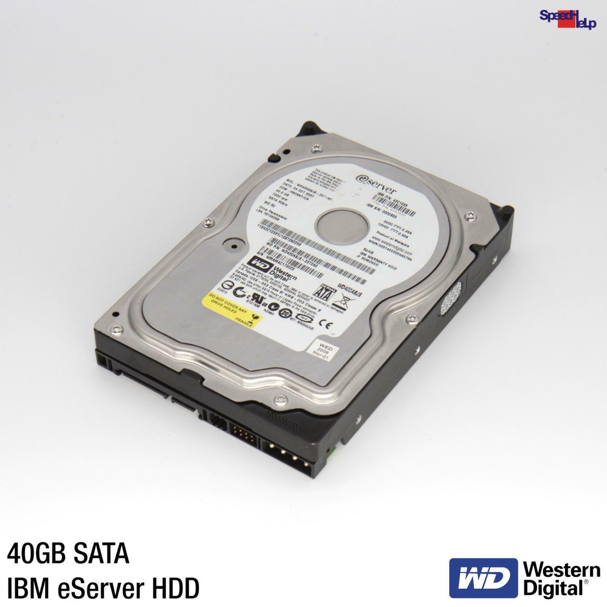 WESTERN DIGITAL WD WD400ABJS IBM eSEREVR 42C1033 41A3550 HDD