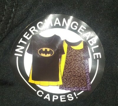 Nwt Batman womens size L tee shirt with capes cosplay costume