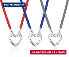 3 Pcs Eyeglass Holder Necklace Ring, Ring Holder Necklace, Heart Shape Loop Anti