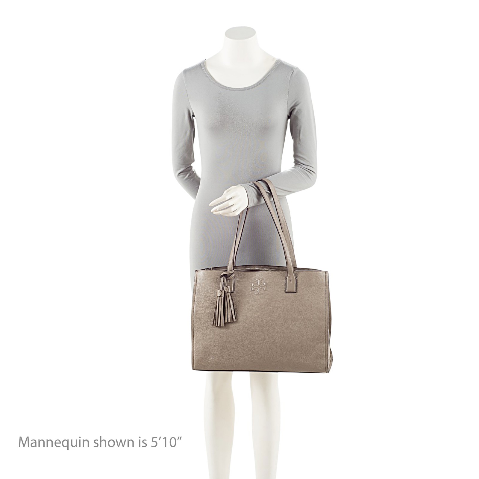 Tory Burch Pebbled Leather Thea Tassel Large Tote thumbnail 5