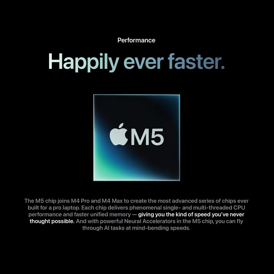 Apple 14-inch MacBook Pro M5 10-core CPU 10-core GPU32GB Ram 2TB SSD Space Black - Image 2 of 4