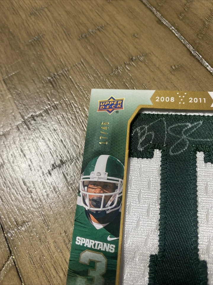 2012 Upper Deck Football B.J. Cunningham Rookie Lettermen Autographs “T” /45 - Image 3 of 4