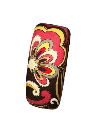 VERA BRADLEY SUNGLASSES OR EYEGLASSES CASE PUCCINI BROWN YELLOW PINK WHITE