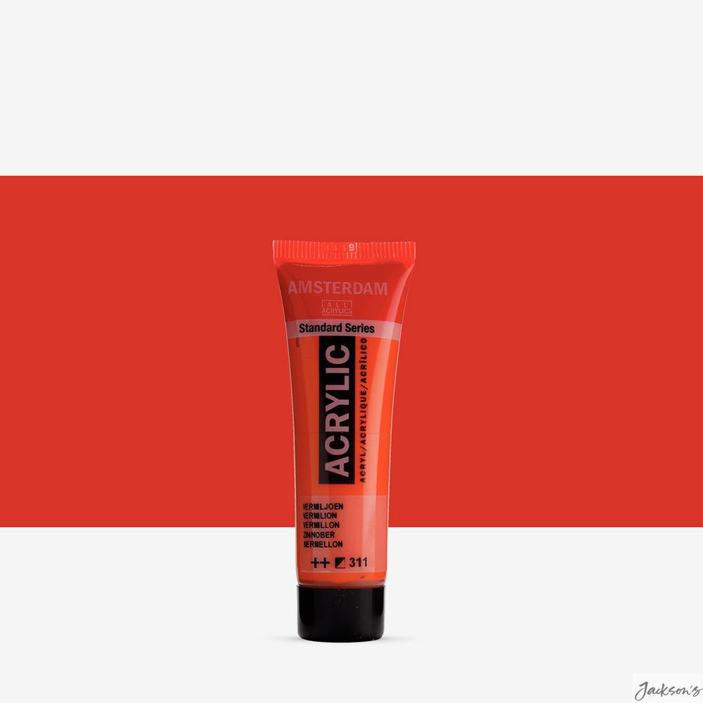Royal Talens : Amsterdam Standard : Acrylic Paint : 20ml : Vermilion