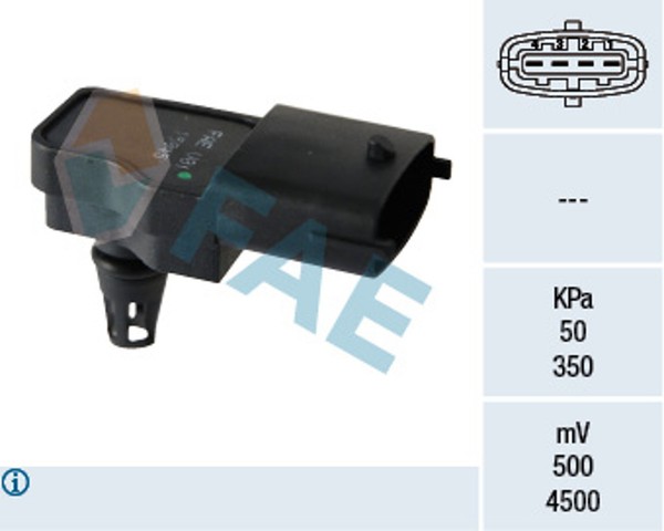 FAE Sensor Saugrohrdruck 15045 FüR KG0 Renault JM0 Laguna Megane Vitara KM0 EM0-image