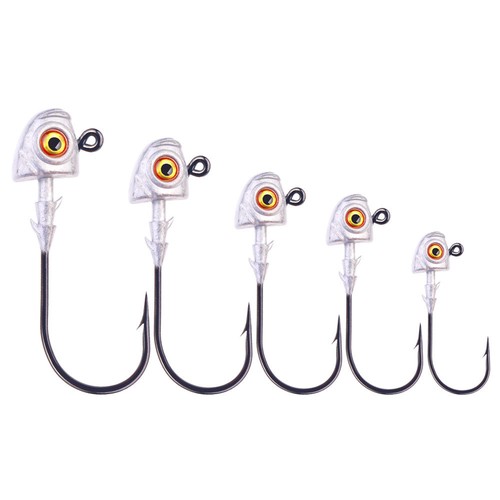Confezione da 20 teste di giga per esca da nuoto con occhio di pesce Chartreuse 1/8 3/16 1/4 3/8 1/2 oz - Foto 13 di 29