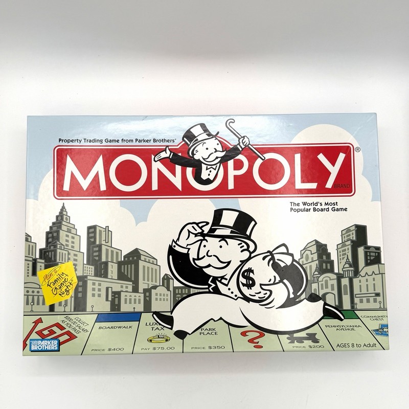 New Parker Brothers Monopoly 2004 Classic Board Game Pieces Sealed Open Box