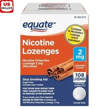 Nicotine Polacrilex Lozenge 2mg Sugar Free Stop Smoking Aid 108 Count NRT 0.16lb