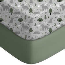 Pack and Play Sheets Fitted, Mini Crib Sheets 2-Pack for Pack N Play Mattress...