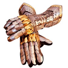 Handmade Medieval Knight Gauntlets Steel Armor Gloves Gothic Reenactment