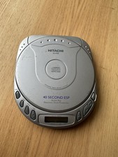 Hitachi DA-P440 Lettore CD Portatile Argento 40 Secondi ESP Vintage - Funzionante