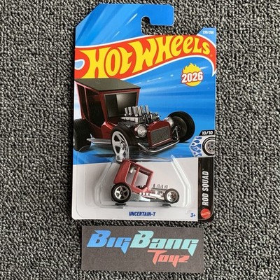 【未開封】Hot Wheels Meeting of the Minds Hot Wheels UNCERTAIN-T Red #230 Mainline 2026 Case L (In-Stock