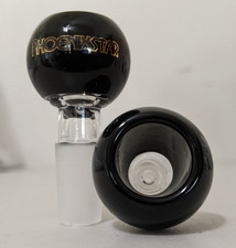 Cuenco bulboso de vidrio de 14 mm de espesor macho para bong de pipa de agua (1 - UNO) negro
