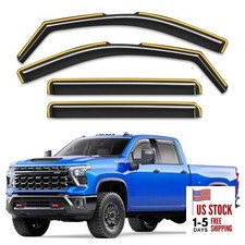 in-Channel Window Rain Guards 2020-2026 Silverado/Sierra 2500HD/3500HD Crew Cab