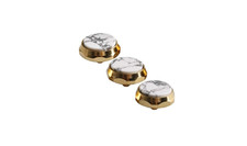 3Pcs Trumpet Valve Finger Buttons Musical Instruments Accessories Gold with W...