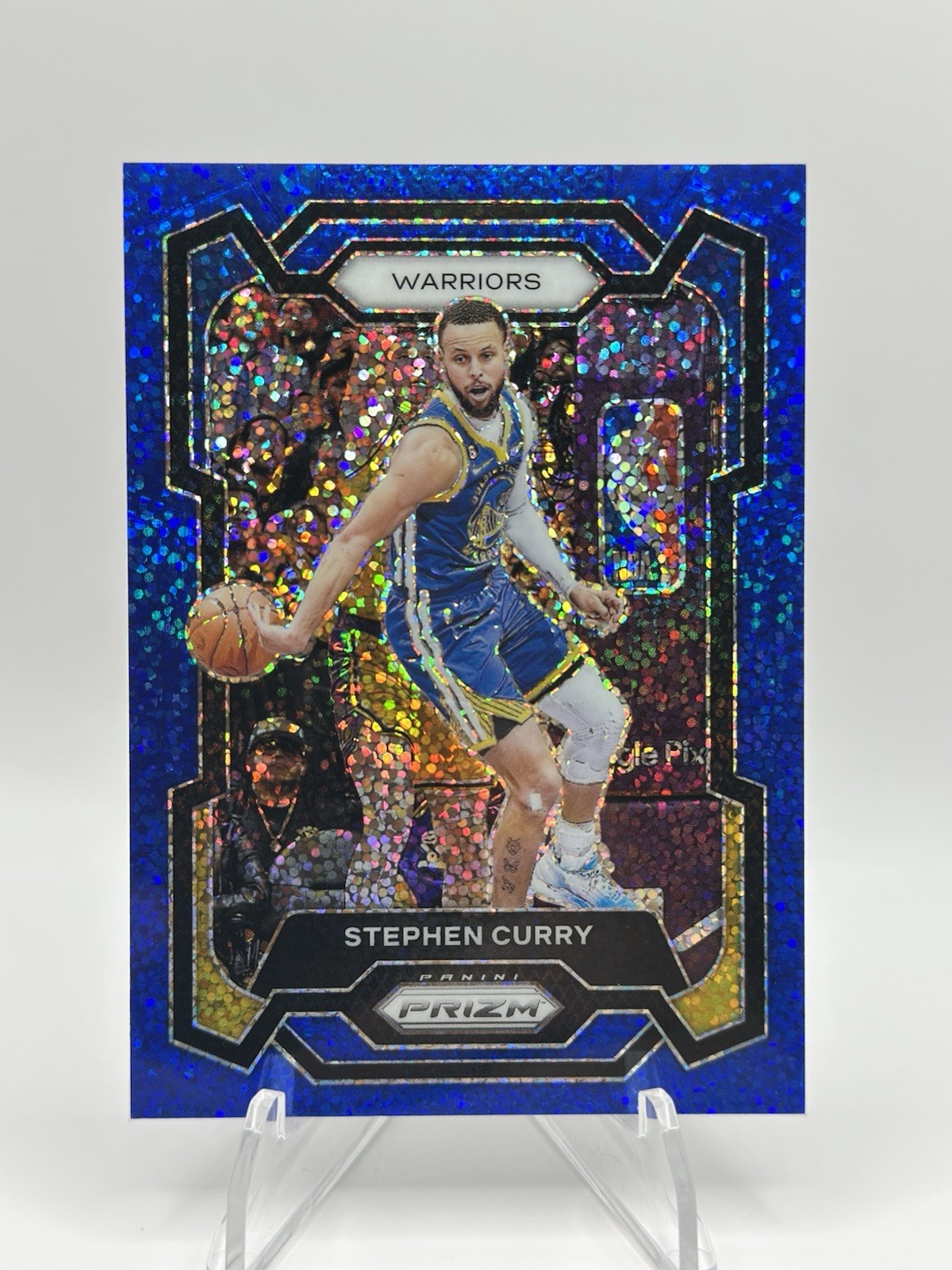 2023-24 Panini Prizm Stephen Curry #119 Blue Sparkle Prizm /144