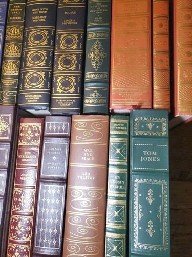 Lot 21 International Collector Library Volumes Leather Bindings Gold Gild Famous - Foto 6 di 22