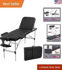 Portable 24" Lash Bed   Height Adjustable, Easy Assembly Spa Massage Table