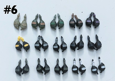 #ad GLOVES LOT #6: 15 Pairs of Marauders Task Force 1:18 Armored Gloved Hands $30.00