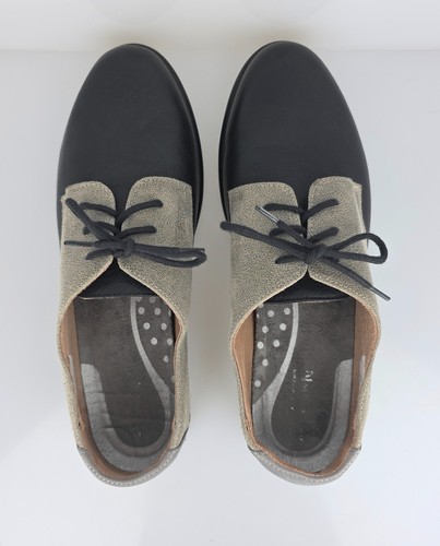 Zapatos para mujer Naot Kedma Oxford de cuero negro gris talla 38 / EE. UU. 7,7,5 - Imagen 10 de 16