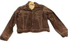 Vintage Chess King Leather Jacket Size 40 Brown