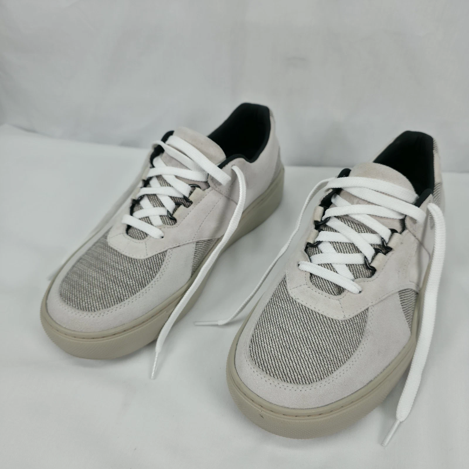 SAS Womens Journey Walking Sneakers Comfort Shoes Beige Suede Mesh Size 10 M